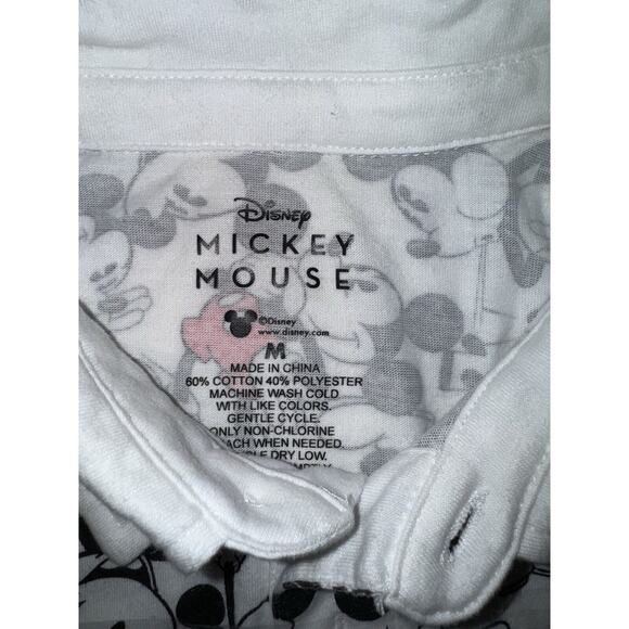 Disney Mickey Mouse Short Sleeve Polo Shirt M 0489 - Picture 5 of 5